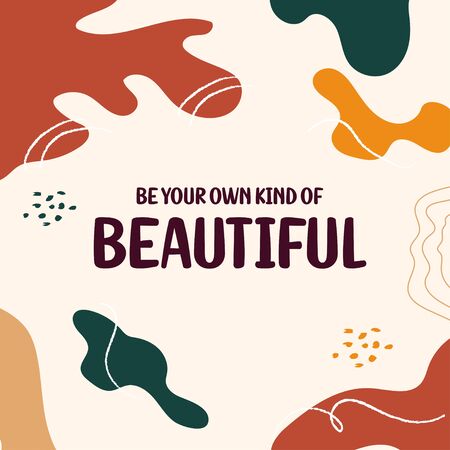 Love Yourself Quotes Lettering Typography and Calligraphy Design Concept on Abstract Colorful Background for Poster or Social Media Postのイラスト素材