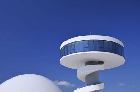 Aviles, Spain, June 18,2011 -Oscar Niemeyer international cultural centerのeditorial素材