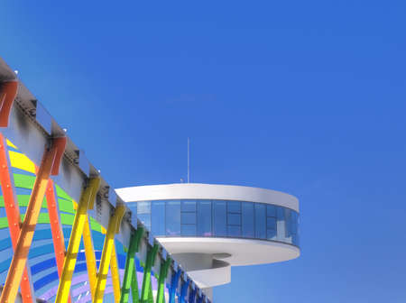 Aviles, Spain, June 18,2011 -Oscar Niemeyer international cultural centerのeditorial素材