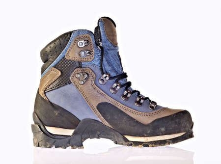 Isolated mountain boot.