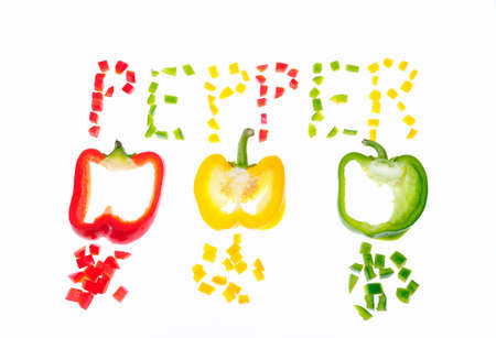 Peppers isolated.