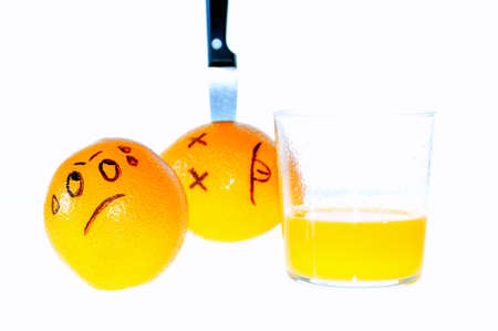 Orange juice.の写真素材