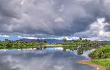 Reflections in the lake.