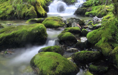 Waterfall in river.の写真素材