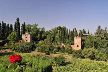 The Alhambra, Granada, Spain.のeditorial素材