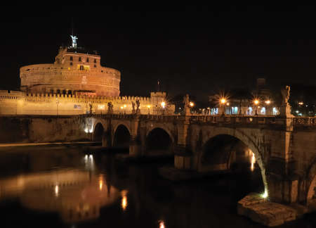 Castle of St. Angelo, Rome, Italy.のeditorial素材