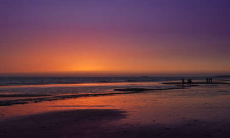 sunset beach.の写真素材