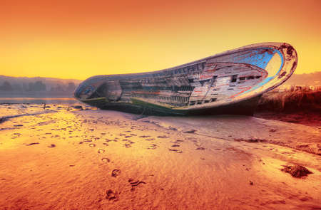Abandoned ship.