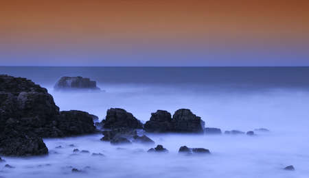 Sunset on the cliffs.