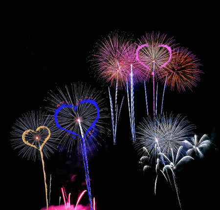 Fuegos de San Valentin.の写真素材