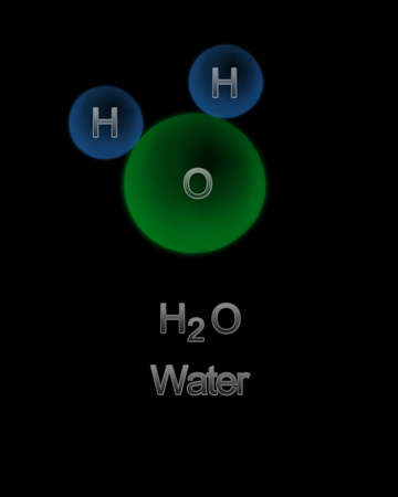   Water molecule.の写真素材