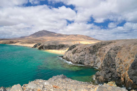Papagayo coast in Lanzarote island,Canary Islands, Spain の写真素材