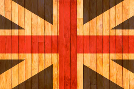 United Kingdom  background of old wood with knots の写真素材