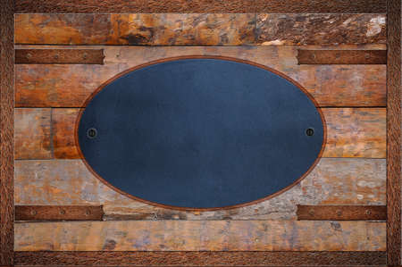 Bulletin board made in wood and blackboard.の写真素材
