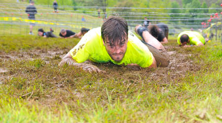 OVIEDO, SPAIN - MAY 9: Storm Race, an extreme obstacle course in May 9, 2015 in Oviedo, Spain....