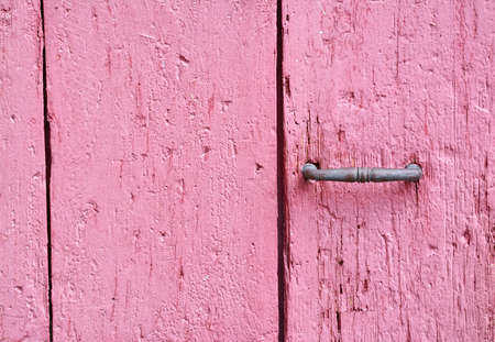 Background texture of an old wooden door redの写真素材