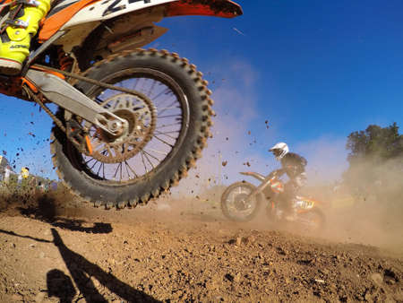 SARIEGO, SPAIN - AUGUST 22: Legendary Sariego motocross test in August 22, 2016 in Sariego, Spain....