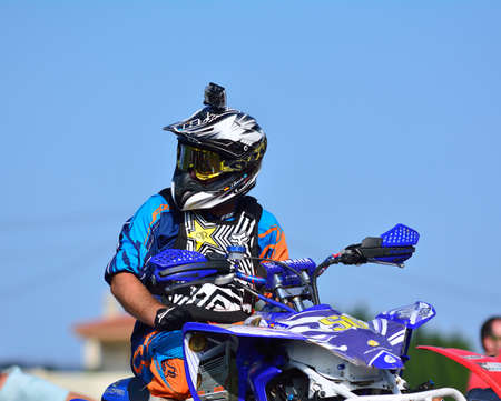 CARDO, SPAIN - SEPTEMBER 4: Unidentified racer rides a quad motorbike in the Promotion Quad Trophy...