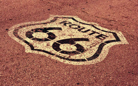 The mythical Route 66 sign in Missouri, USA.