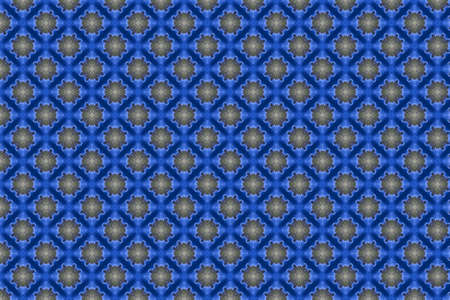 Abstract decorative textured mosaic background. Seamless pattern. Blue.