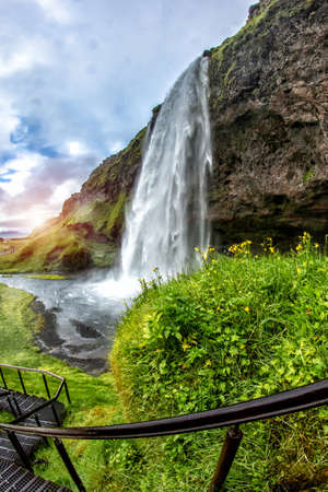 Seljalandsfossの写真素材