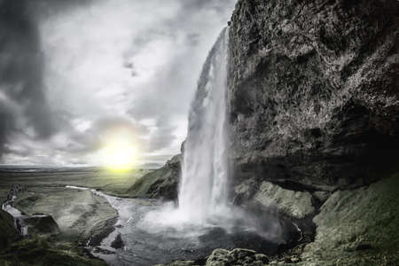 Seljalandsfossの写真素材