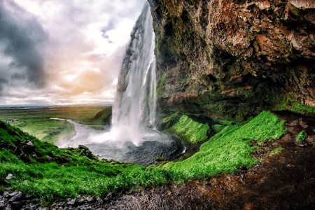 Seljalandsfossの写真素材