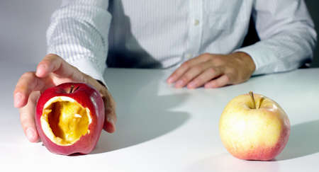 Wrong choice and appearencesの写真素材