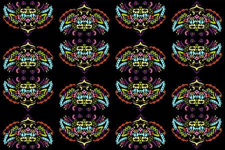 seamless ornamental  paterrn ethnic style