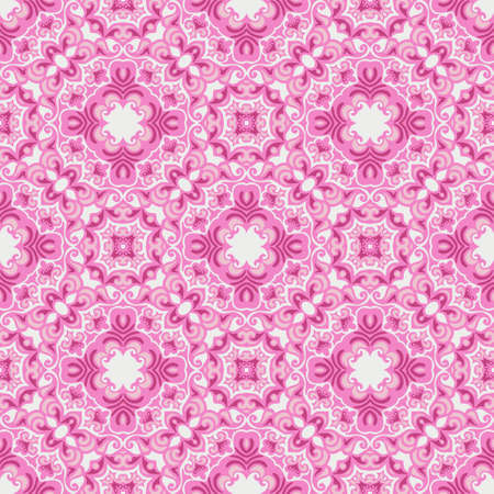 Pink seamless abstract mosaic tiles patternのイラスト素材