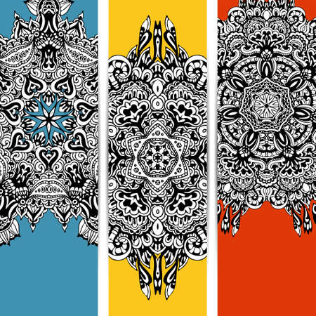 trendy abstract ethnic bannerのイラスト素材