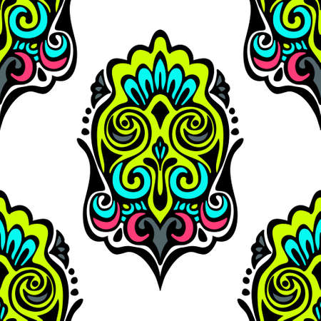 Damask seamless vector medallionのイラスト素材