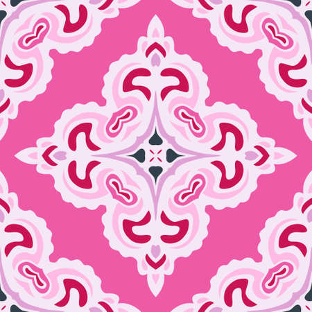 Pink abstract Seamless pattern tileのイラスト素材