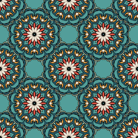 Colorful Ethnic Festive Abstract Flower Pattern