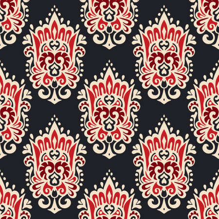 vintage damask seamless ornamental pattern for fabric