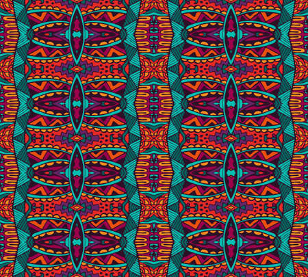 ethnic festive pattern for fabric. Abstract geometric colorful vintage seamless pattern ornamental.