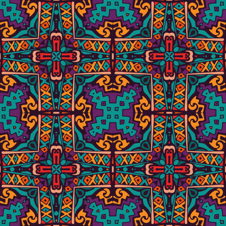 Abstract Tribal vintage ethnic seamless pattern ornamental