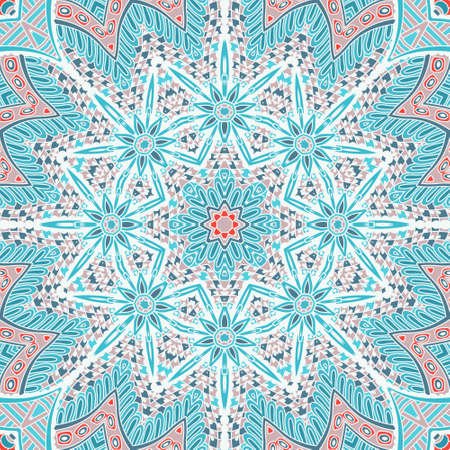 Abstract winter frosty background seamless vector pattern