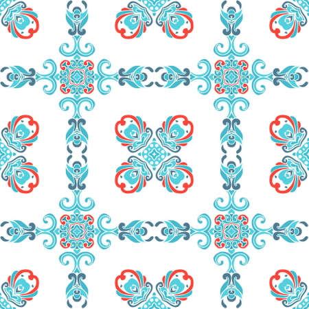 winter ornamental background design. christmas gift wrap. abstract geometric patternのイラスト素材
