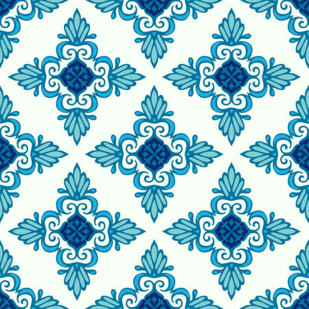 Abstract seamless ornamental  vector pattern for fabricのイラスト素材