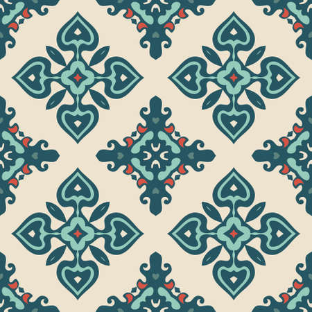 Abstract seamless ornamental vector pattern for fabric