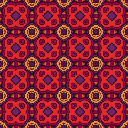 Festive Colorful seamless pattern ornamental. Geometric printのイラスト素材