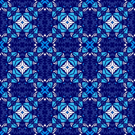 Geometric Decorative tile pattern design vector.のイラスト素材