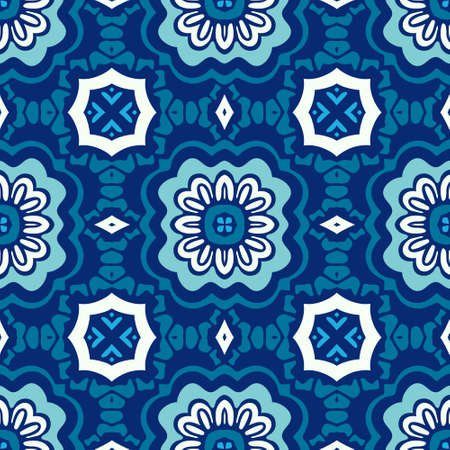 Abstract seamless ornamental vector pattern for fabricのイラスト素材