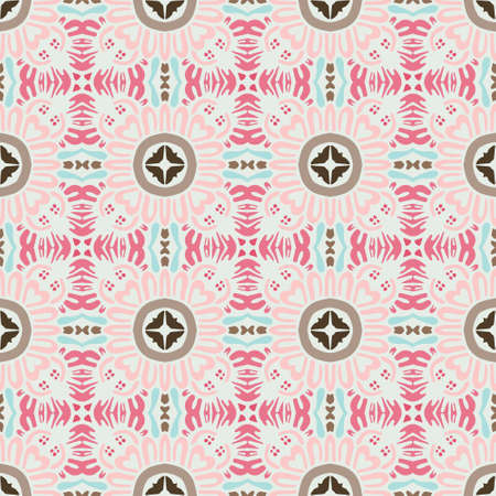 cute pink Abstract seamless vintage luxury ornamental vector pattern