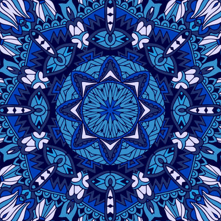doodle abstract ornamental color illustration with stylized covering. winter background seamless...