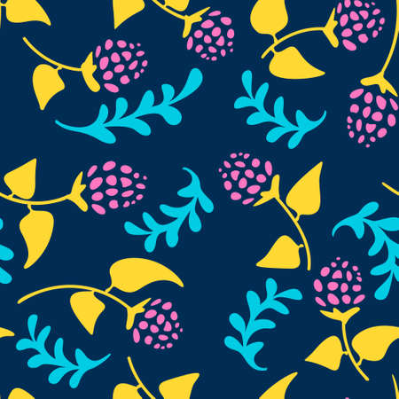Trendy modern fashion vector Abstract floral seamless pattern. best for textile, fabric, wallpaper and fashion prints.のイラスト素材