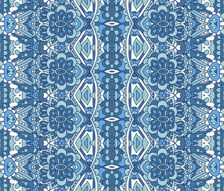 Ethnic striped fashion pattern for fabric. Abstract geometric mosaic tile vintage seamless pattern...