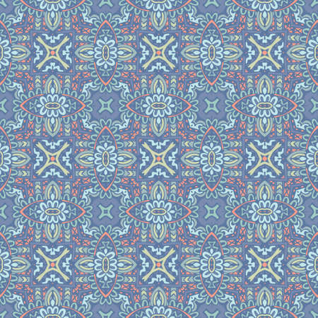 abstract geometric tiles bohemian ethnic seamless pattern ornamental. Hand drawn graphic print