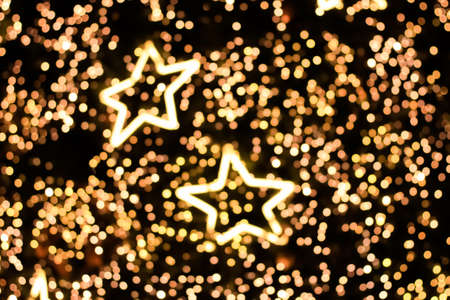 Star lighting blurred bokeh abstract background